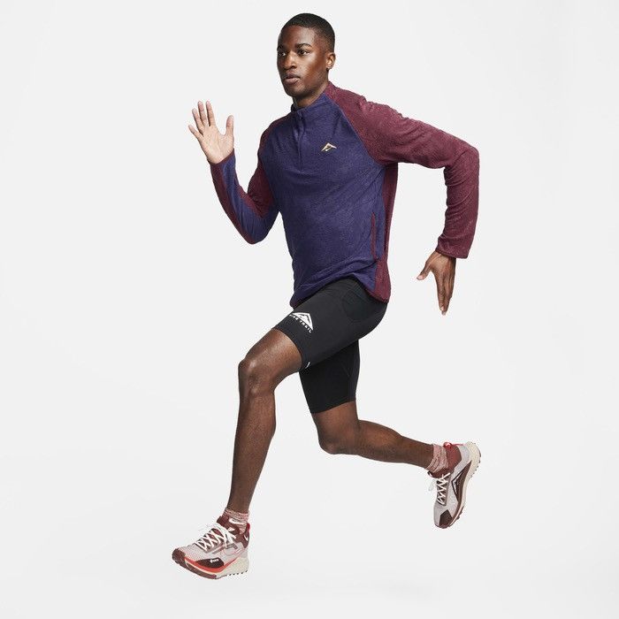 Nike Nike Trail Dri-fit 1/3 Zip Jersey Size US L / EU 52-54 / 3 - 3 Thumbnail