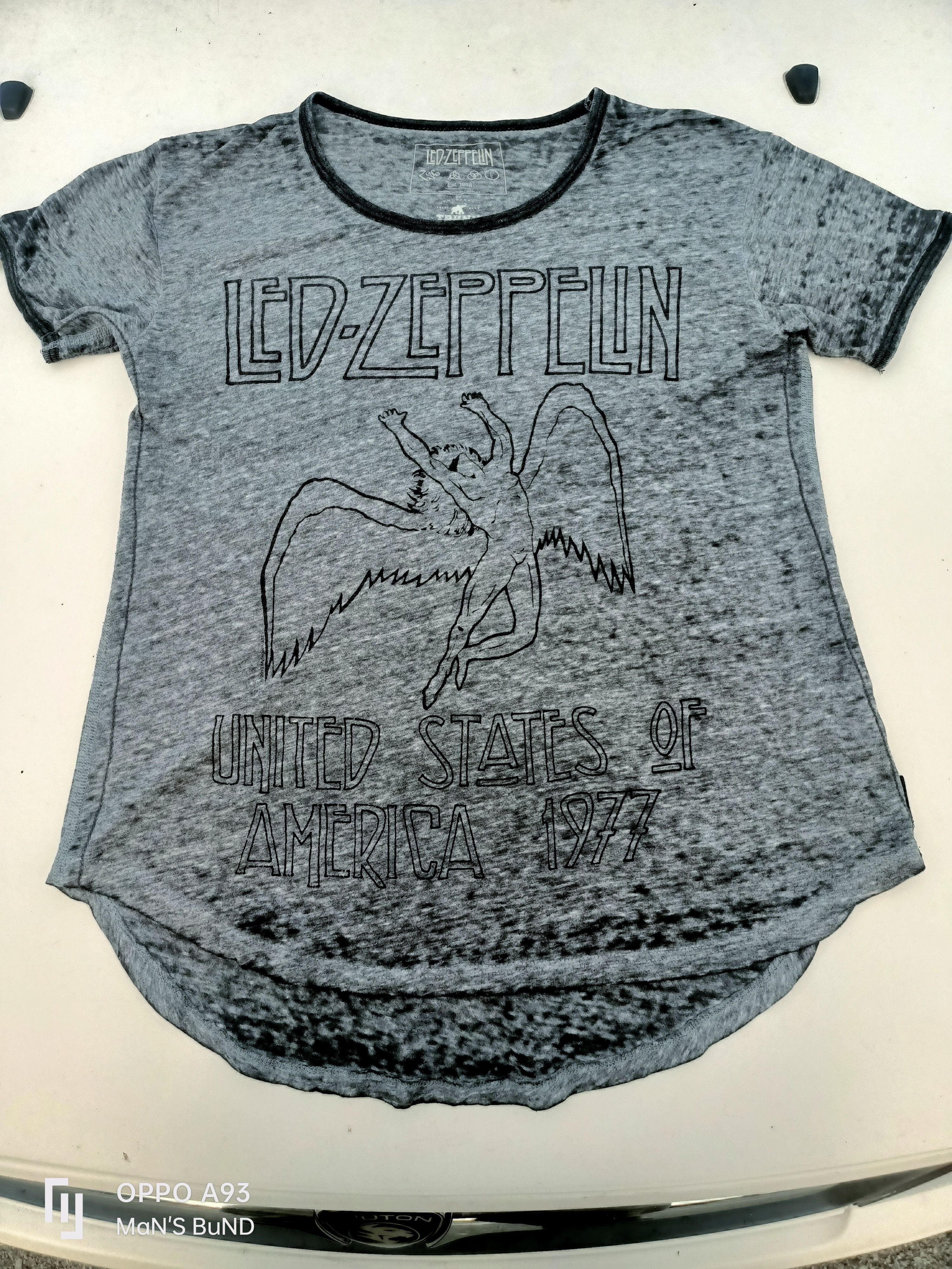 Band Tees Vintage Ringer Led Zeppelin/Trunk For Free People Size US XS / EU 42 / 0 - 1 Thumbnail