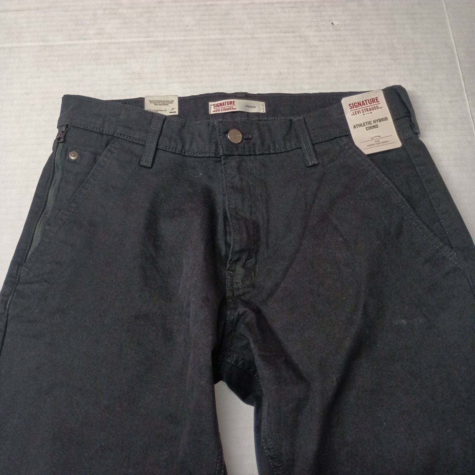 Levi's Signature By Levi Strauss Chino Pants Men's Size 32x30 Black Size US 32 / EU 48 - 4 Thumbnail