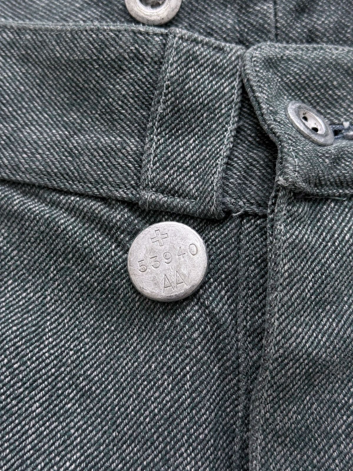Le Laboureur Vintage 70s Swiss Military Work Denim Pants Size US 35 - 4 Thumbnail
