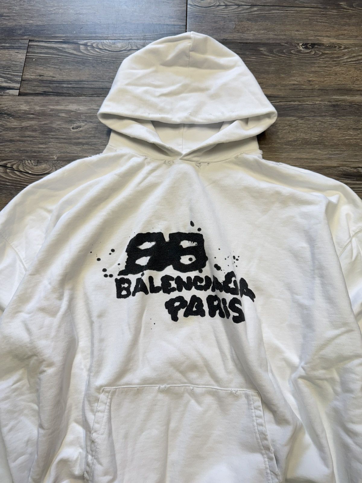 Balenciaga BALENCIAGA GRAFFITI HAND DRAWN HOODIE Size US M / EU 48-50 / 2 - 2 Thumbnail