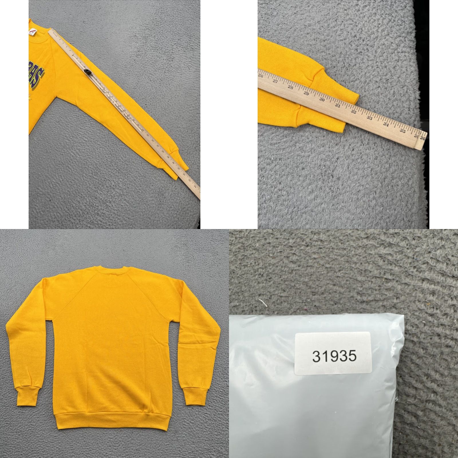 Jerzees VINTAGE Mardi Gras USA Jerzees Sweatshirt Raglan 90s Yellow M Adult Unisex Shirts? Size US M / EU 48-50 / 2 - 8 Thumbnail