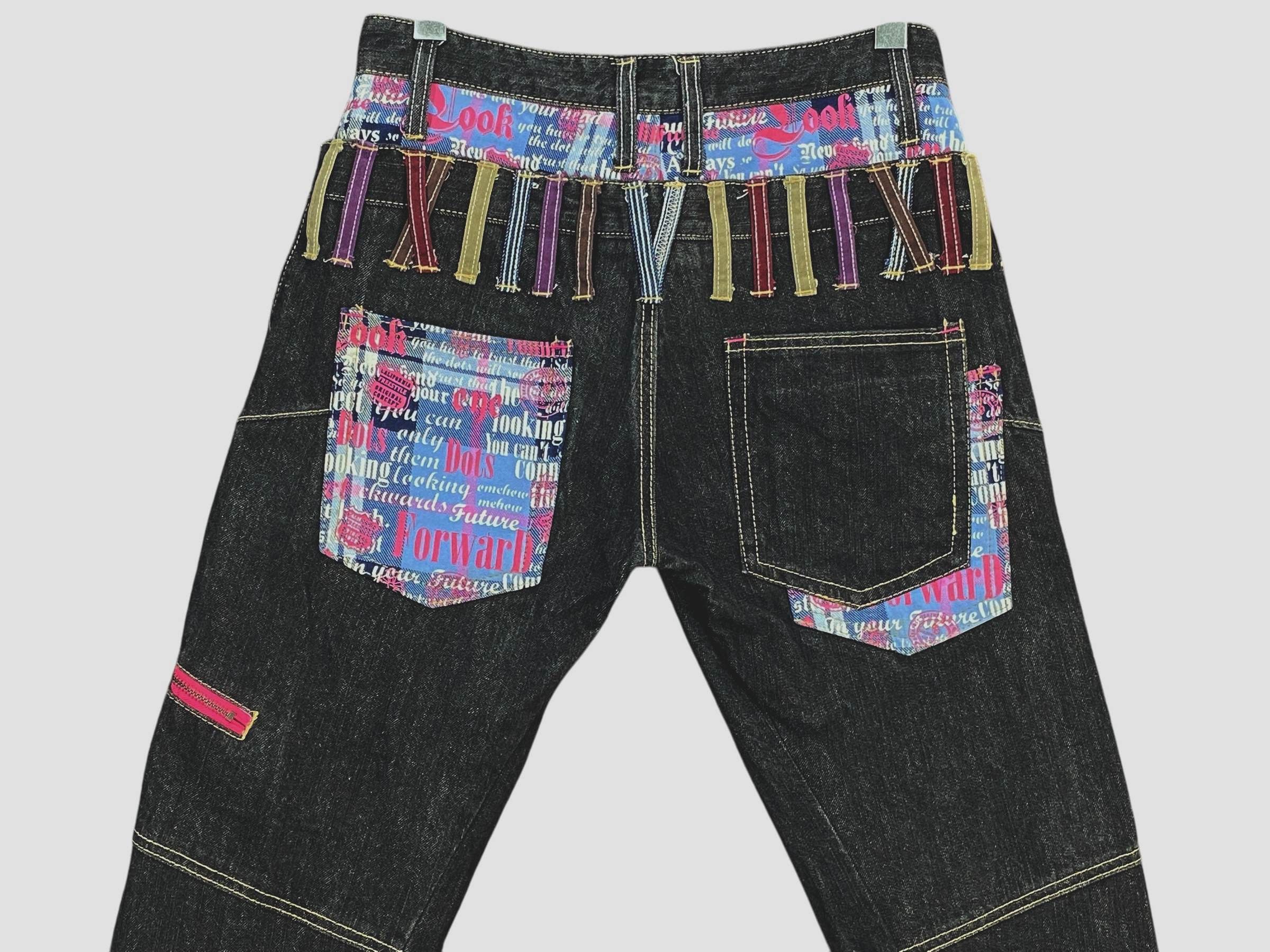 Japanese Brand Patina Double Waist Handcrafted Denim pants Size US 31 - 5 Thumbnail
