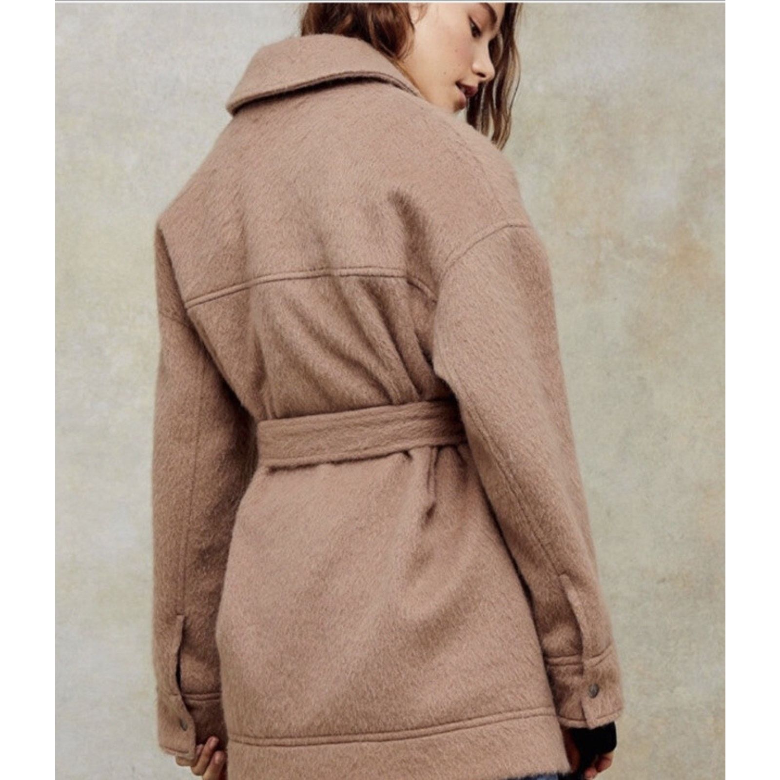 Topshop Topshop shacket coat women Lining Wool Blend size 4 A003050 Size S / US 4 / IT 40 - 3 Thumbnail