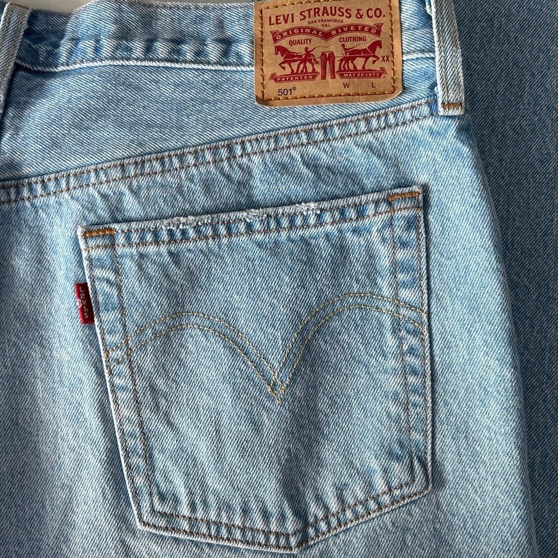Levi's Womens Levis Button Fly Cropped Blue Jeans 32x26 XL Size 34" / US 12 / IT 48 - 4 Thumbnail