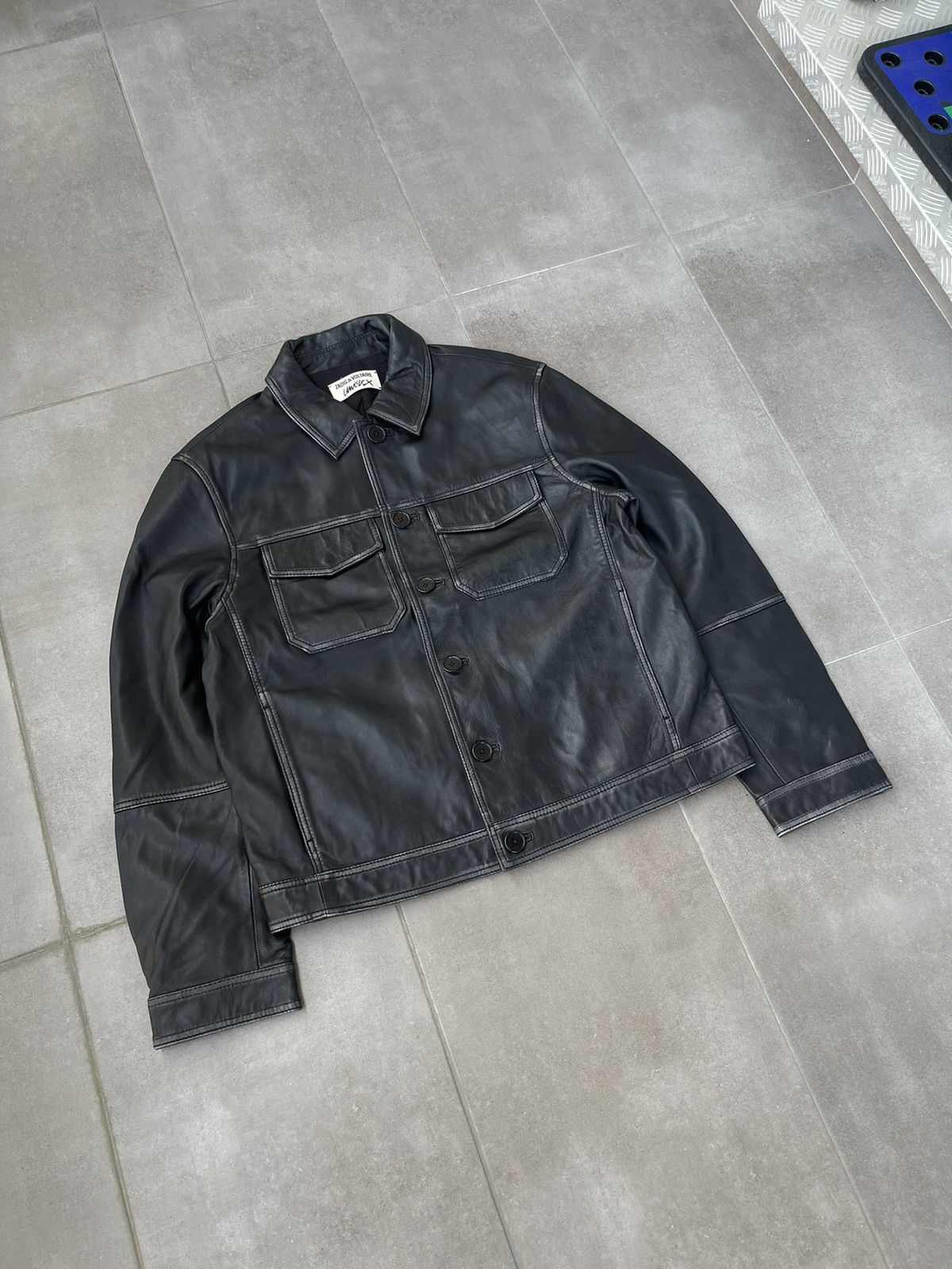Zadig & Voltaire !DS! SS23 Zadig & Voltaire Lasso Dyed Leather Jacket Size US M / EU 48-50 / 2 - 10 Thumbnail