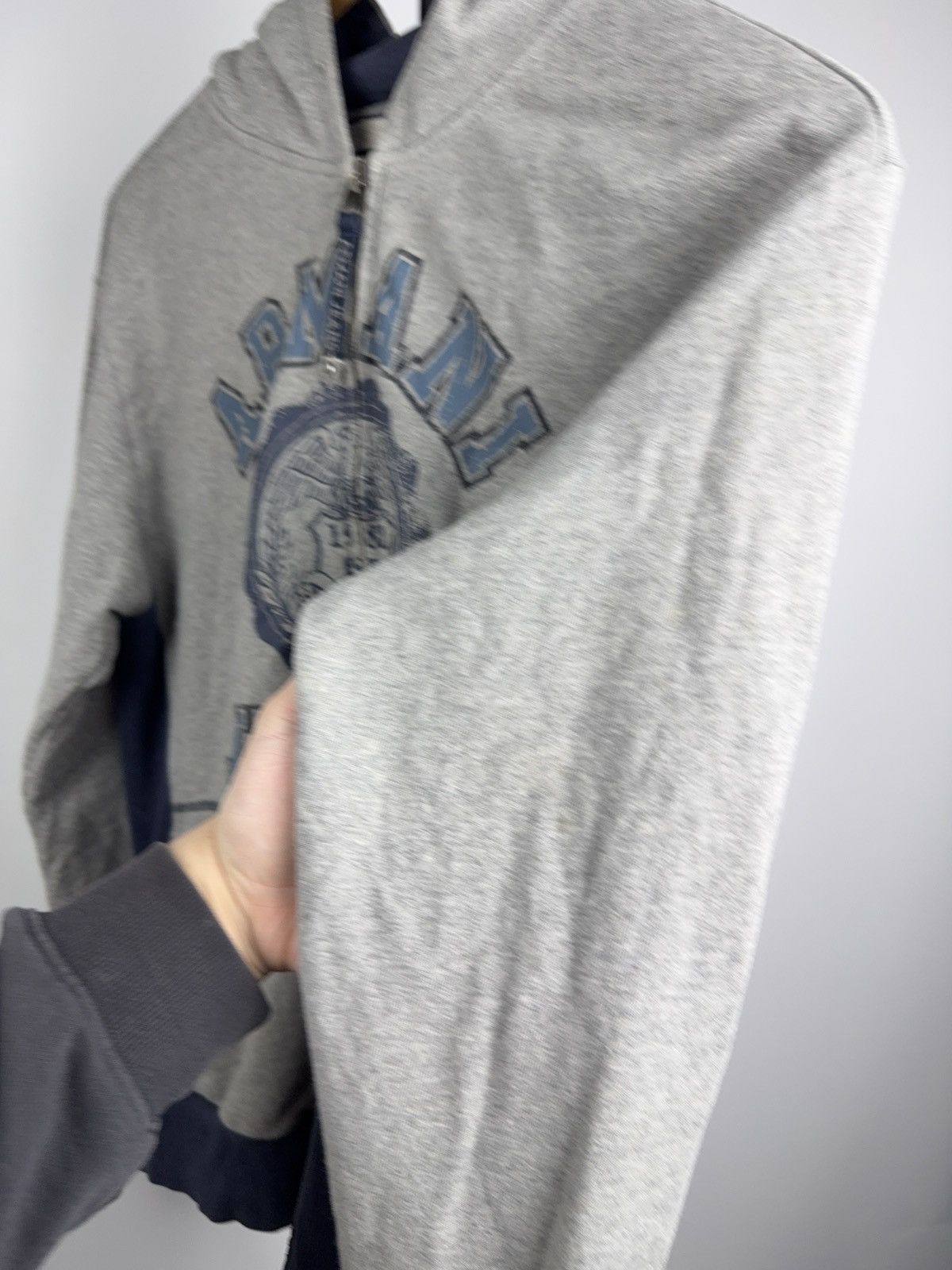 Giorgio Armani Luxury Armani Jeans AJ Faded Zip Hoodie Y2K Logo Sweatshirt Size US M / EU 48-50 / 2 - 8 Thumbnail