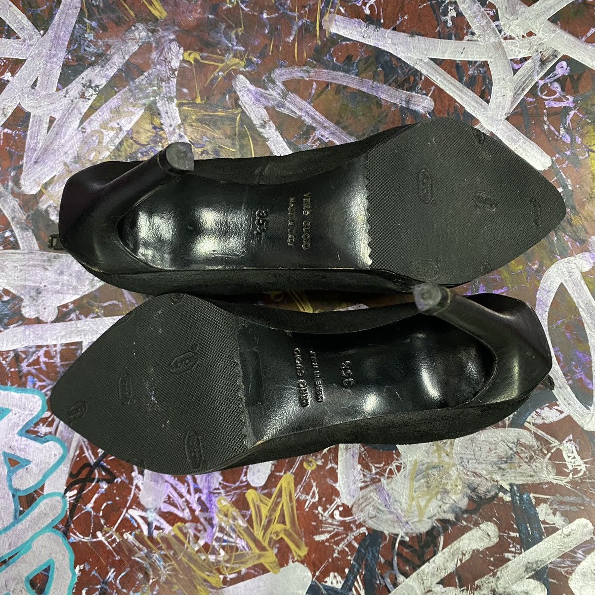 Helmut Lang Archive helmut lang suede metal accent stiletto heels Size US 5.5 / IT 35.5 - 7 Thumbnail