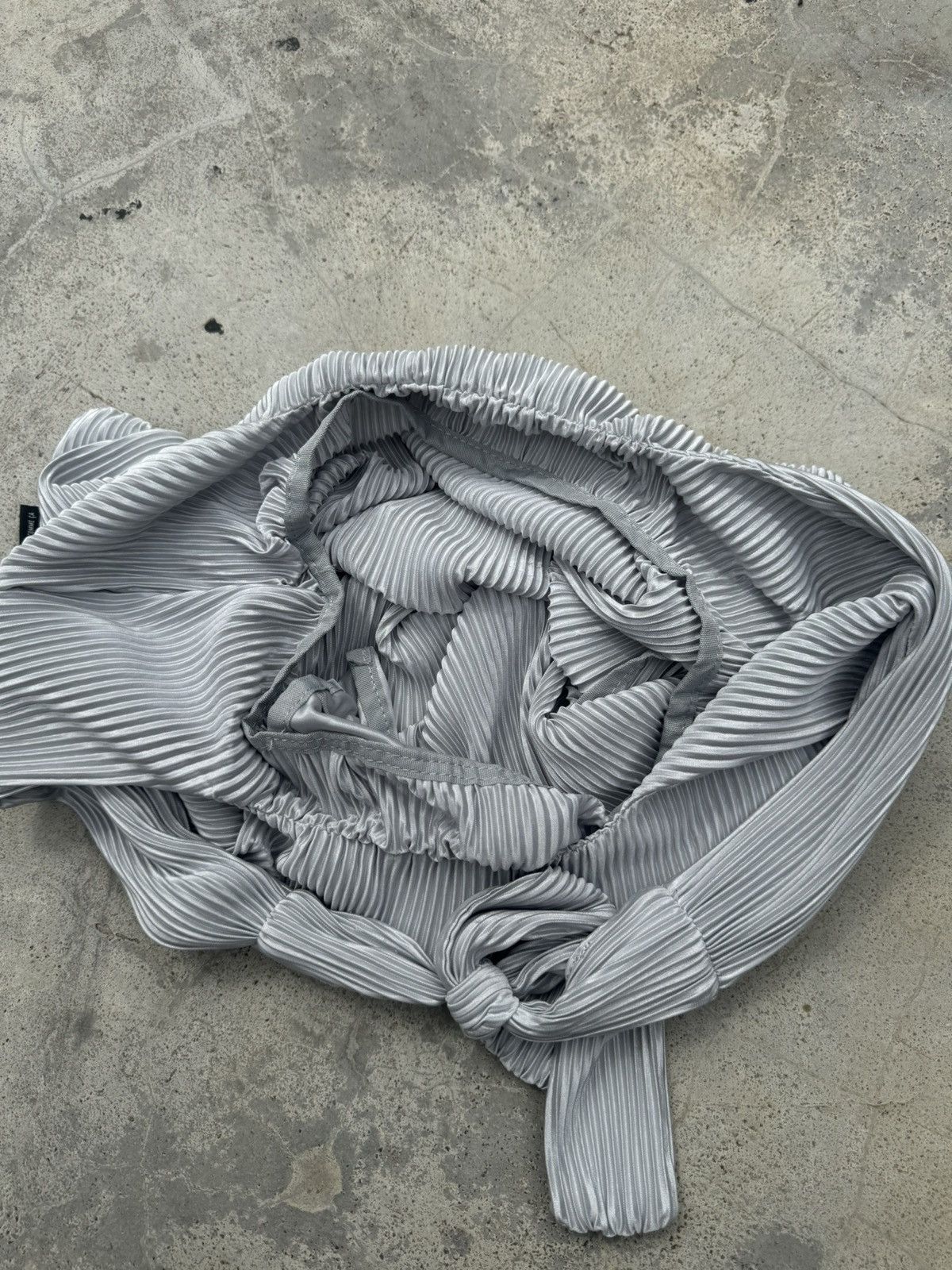 Designer × Issey Miyake × Japanese Brand Pleated Carry Bag Inspired Issey Miyake by Mono Comme ca Size ONE SIZE - 6 Thumbnail