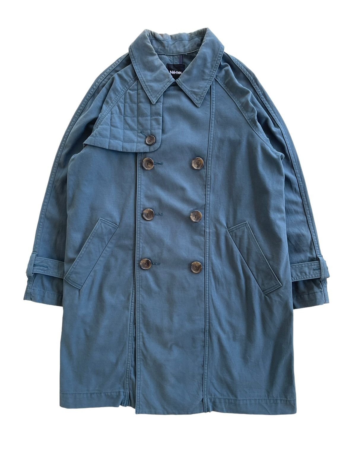 Issey Miyake Issey Miyake Ne-net Double Breast Trench Coat Size US M / EU 48-50 / 2 - 1 Thumbnail