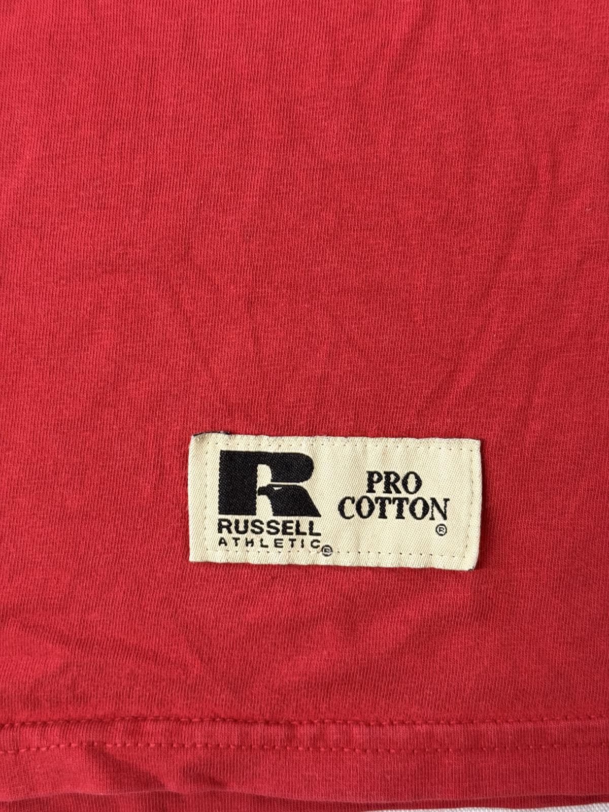 Russell Athletic VTG Russell Athletic Mens Blank Red T-shirt Cotton Pocket M Size US M / EU 48-50 / 2 - 4 Thumbnail