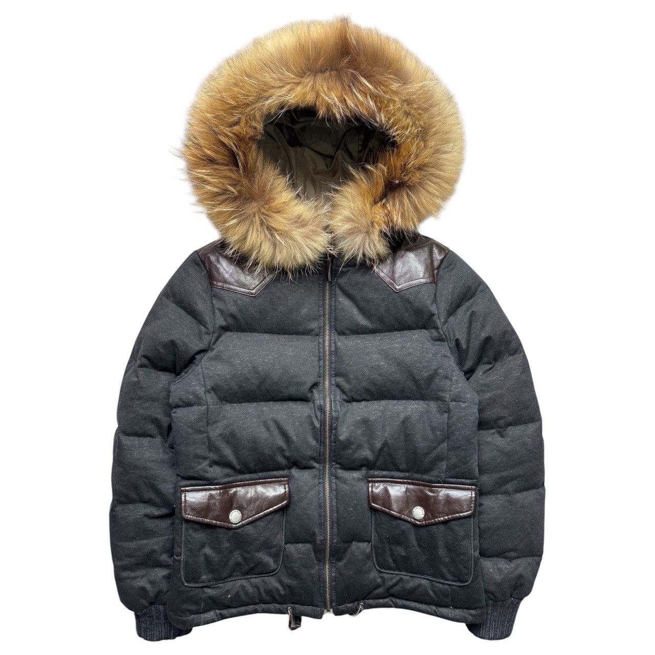 Burberry Burberry Black Label Hooded Stirling Fur Goose Down