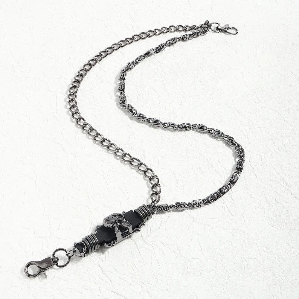 Jewelry Dark Skull Chain Key Chains Wallet Belt Chain Trousers Pants Size ONE SIZE - 8 Thumbnail