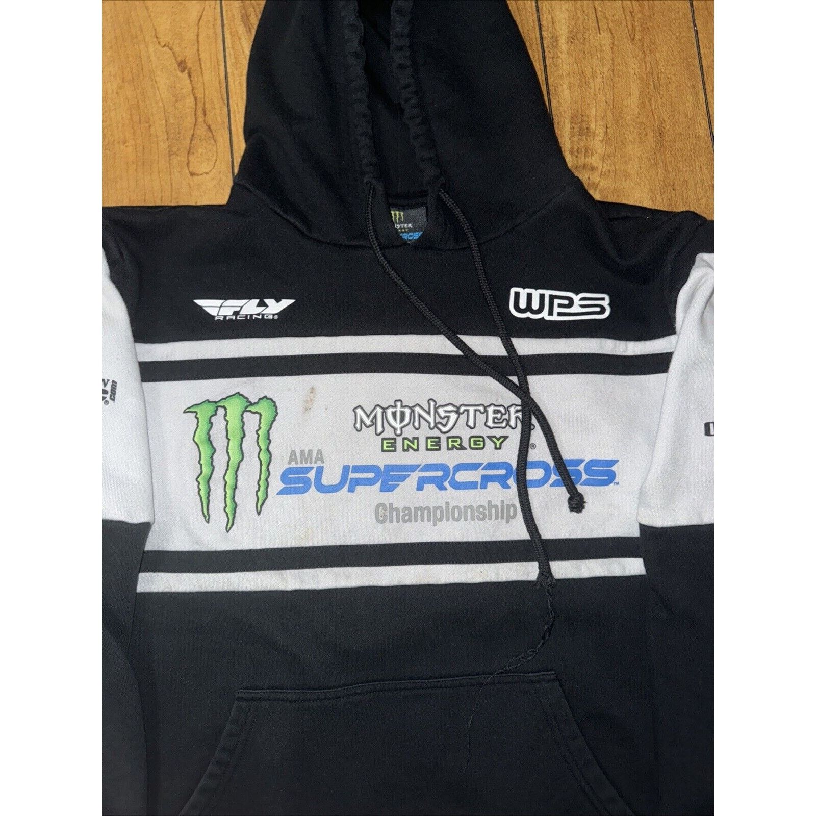 Oakley × Vintage Monster Energy Supercross Hoodie Black S Oakley 20x23 Size US S / EU 44-46 / 1 - 2 Thumbnail
