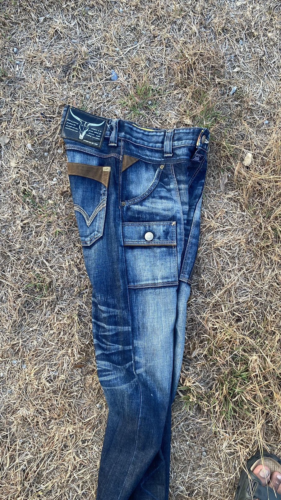 Edwin Edwin Blue Trip Jeans Front Pocket Nice Design Size US 29 - 19 Thumbnail