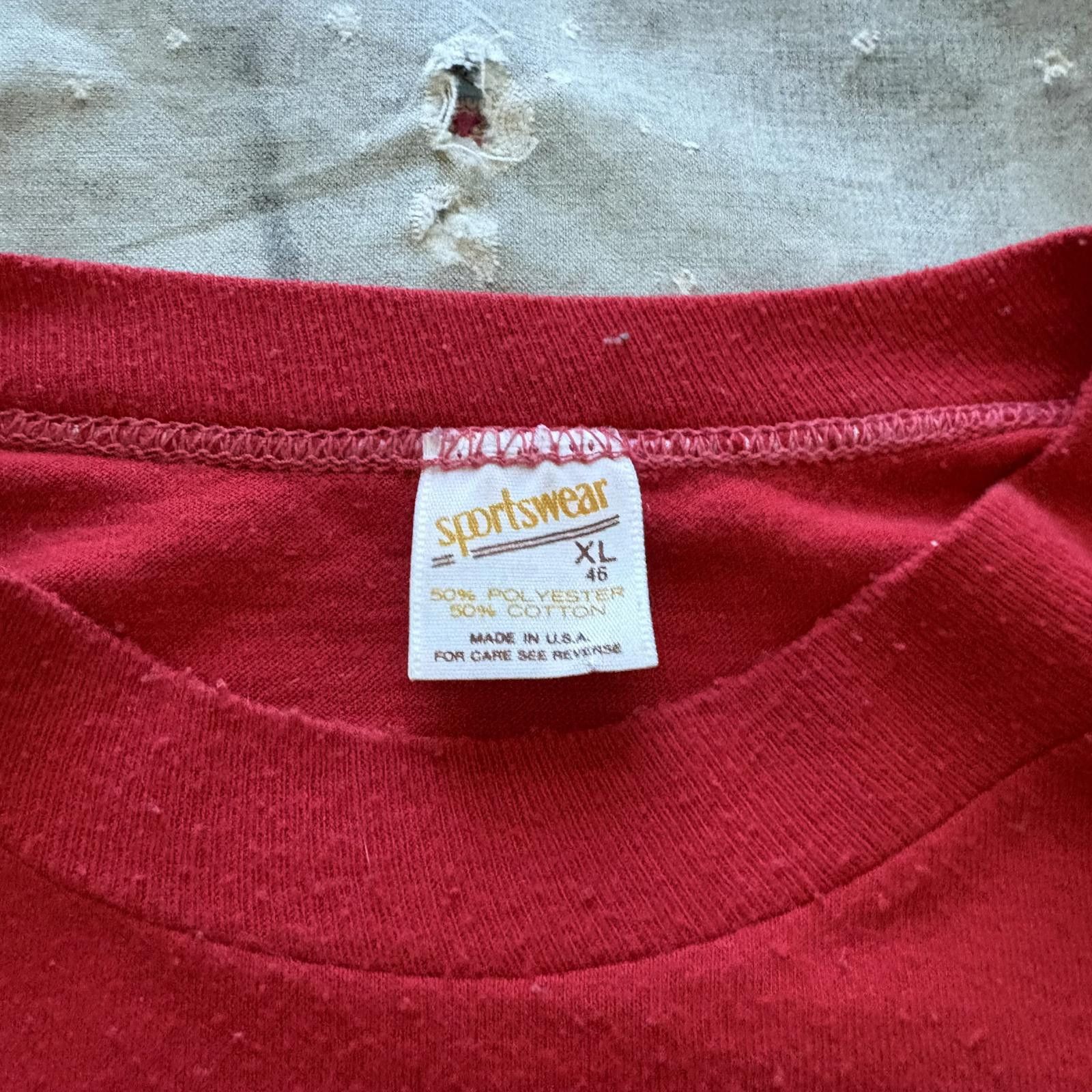 Vintage Vintage 70s 50th Tactical Airlift Squadron Red Devils Shirt Size US XL / EU 56 / 4 - 4 Thumbnail