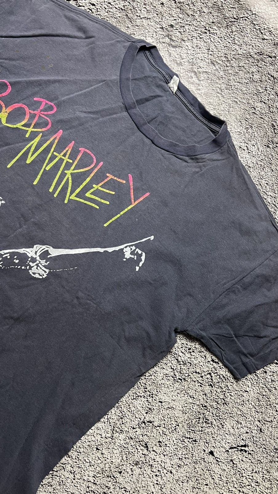 Band Tees VTG 90’s Bob Marley overprinted single stitch t shirt Size US XL / EU 56 / 4 - 2 Thumbnail