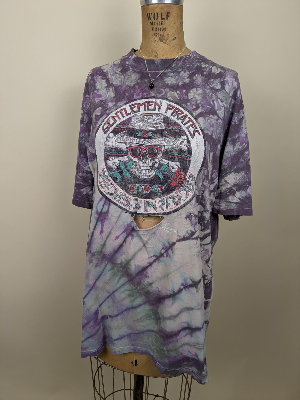 Grateful Dead original vintage 1989 grateful dead key west thrashed tee Size US XL / EU 56 / 4 - 1 Thumbnail