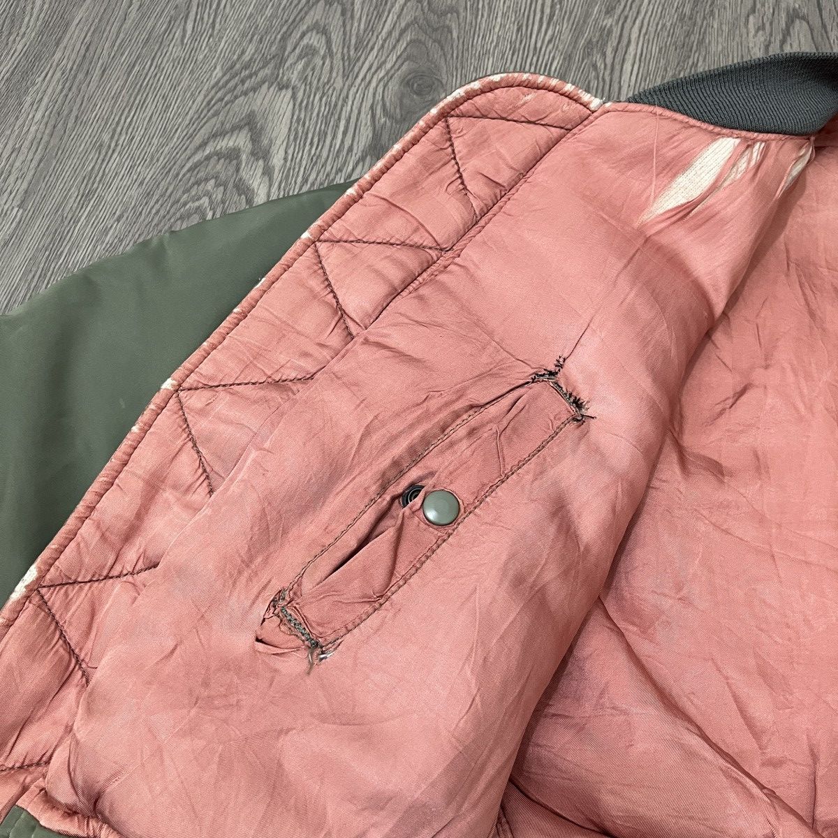 Alpha Industries Hope Manufacturing inc Ma-1 Fly Bomber Jacket Army Size US M / EU 48-50 / 2 - 16 Thumbnail