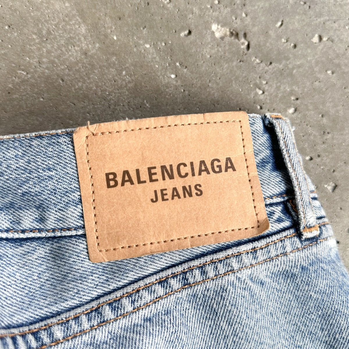 Balenciaga SS21 Distressed Boxer Denim Size US 34 / EU 50 - 4 Thumbnail