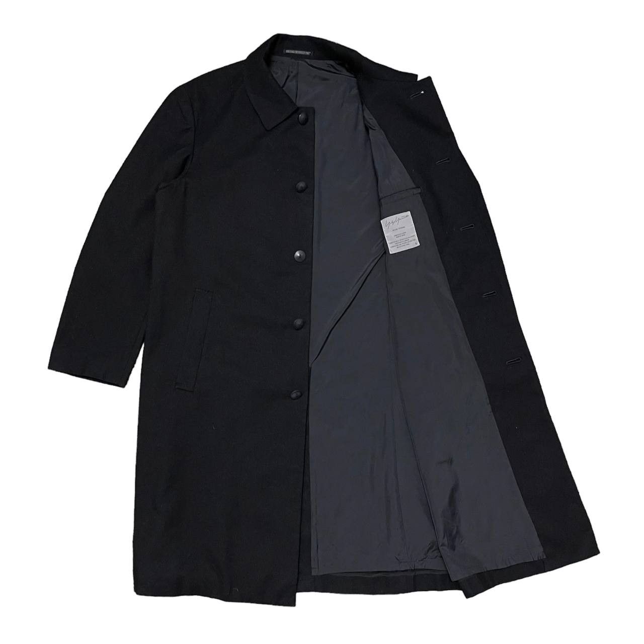 AW02 YYPH Yohji Yamamoto Pour Homme Wool Overcoat