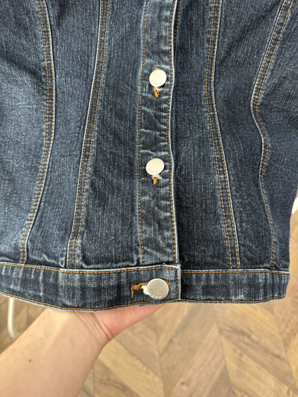 Miss Sixty MISS SIXTY Italy VTG 90s Cotton Denim Slim Fit Jacket Size S / US 4 / IT 40 - 13 Thumbnail