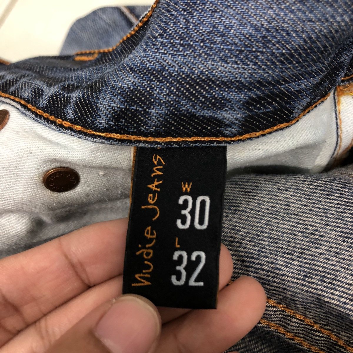 Japanese Brand 🔥Nudie Jeans Co Denim Straight Cut Issey Miyake Design Size US 32 / EU 48 - 17 Thumbnail
