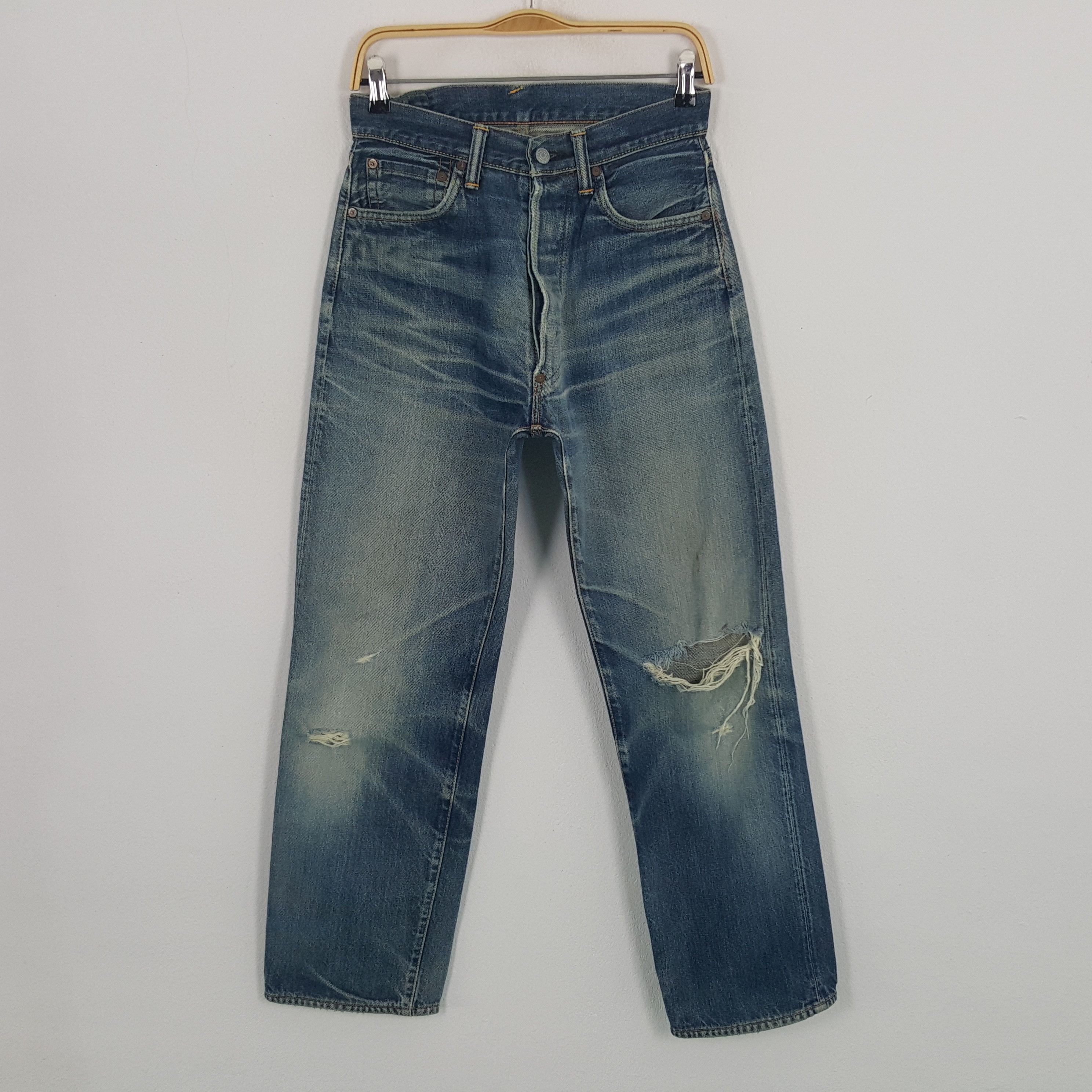 Evisu × Vintage Vintage Evisu Japan Selvedge Custom Daicock Denim Jeans Size US 27 - 4 Thumbnail