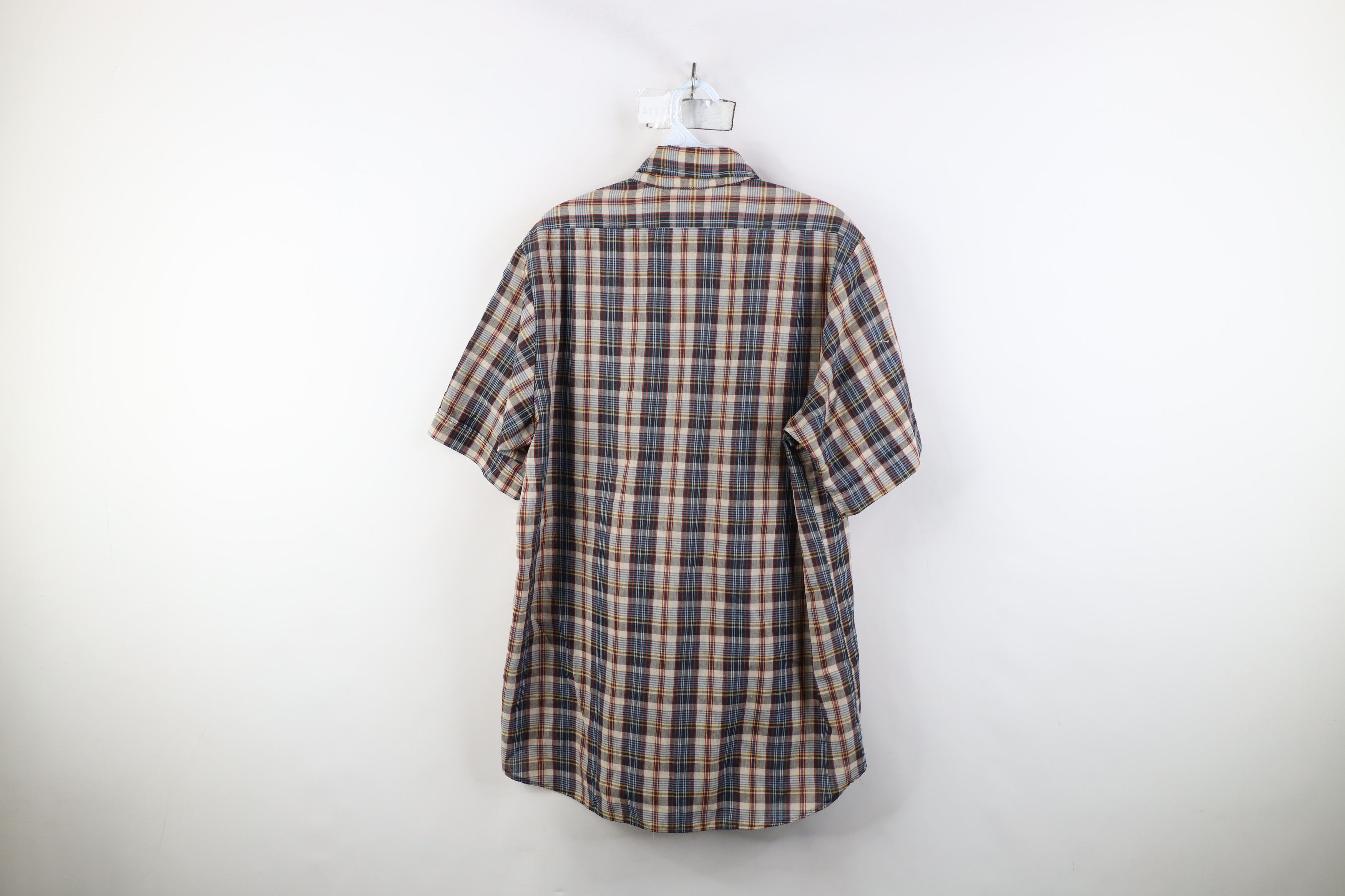 Levi's Vintage 70s 80s Levis Thin Rainbow Button Shirt Plaid Size US L / EU 52-54 / 3 - 11 Thumbnail