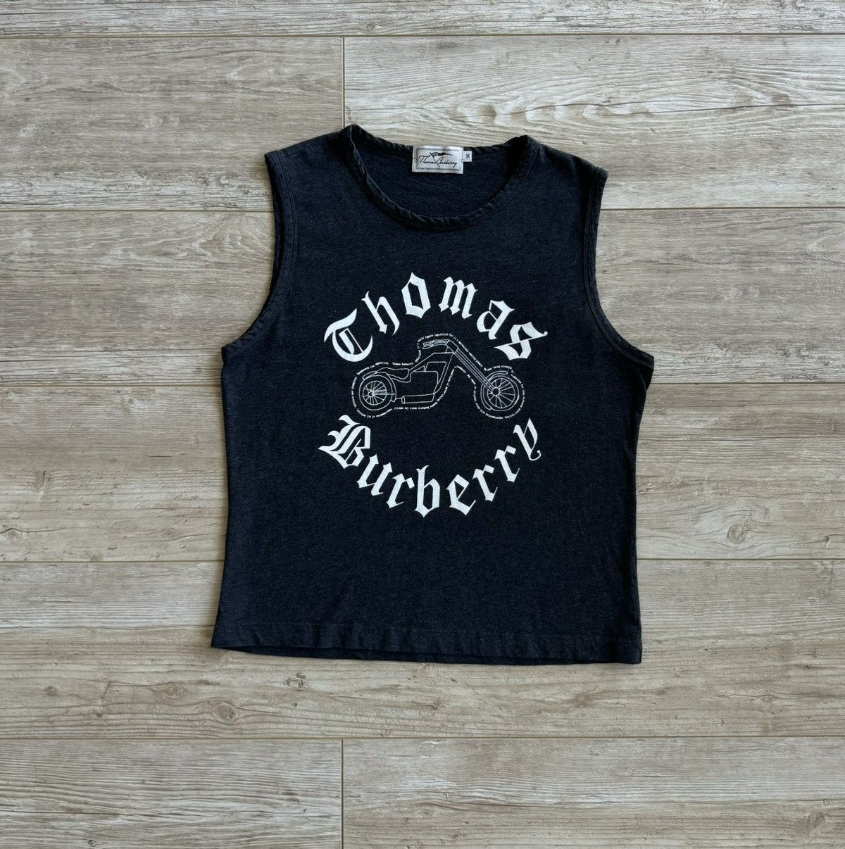 Burberry Thomas Burberry Motorbike Logo Sleeveless Shirt Size M / US 6-8 / IT 42-44 - 3 Thumbnail
