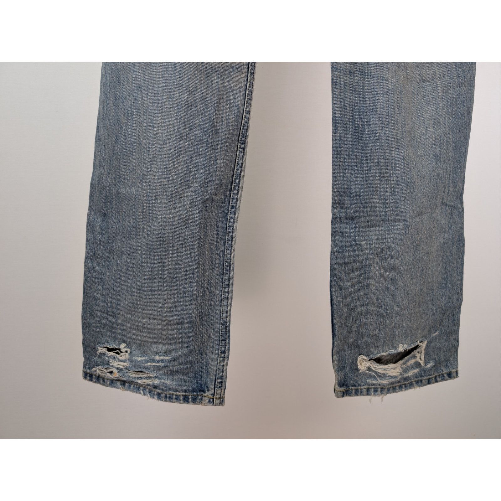 Balenciaga o1rshd1 Organic Selvedge Denim Integrated Belt Pants Size US 30 / EU 46 - 14 Thumbnail