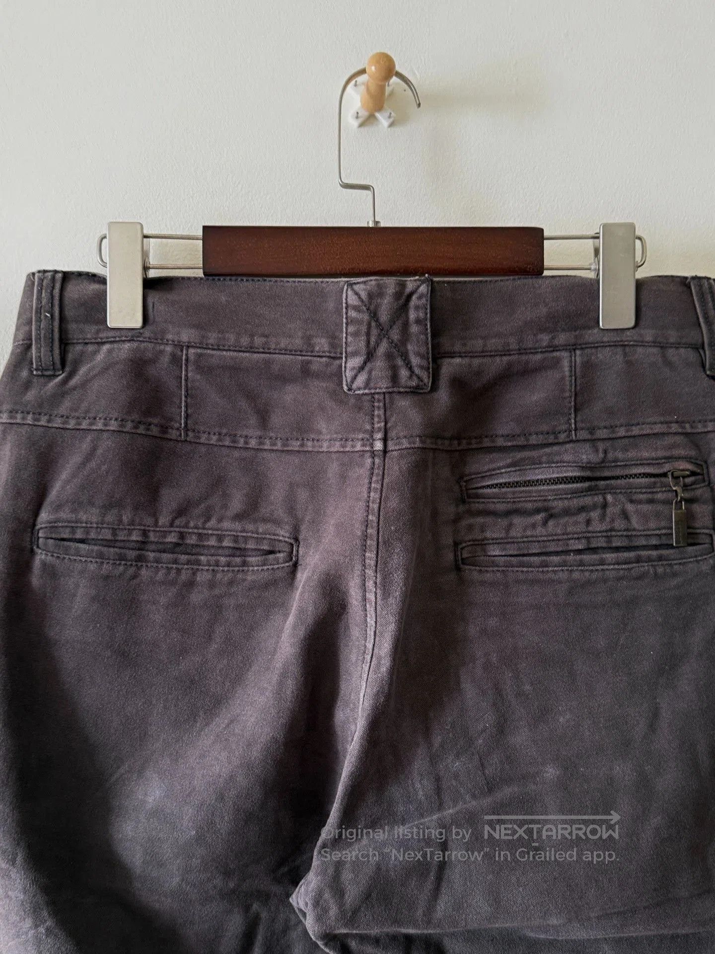 Just Cavalli Just Cavalli 00s Suede Washed Zip Pants. Size US 32 / EU 48 - 4 Thumbnail