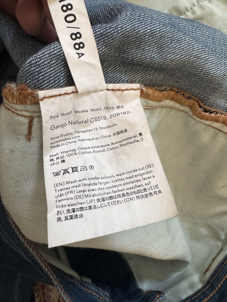 Acne Studios Acne Studios Bla Konst Denim Cargo Pants Size US 33 - 10 Thumbnail