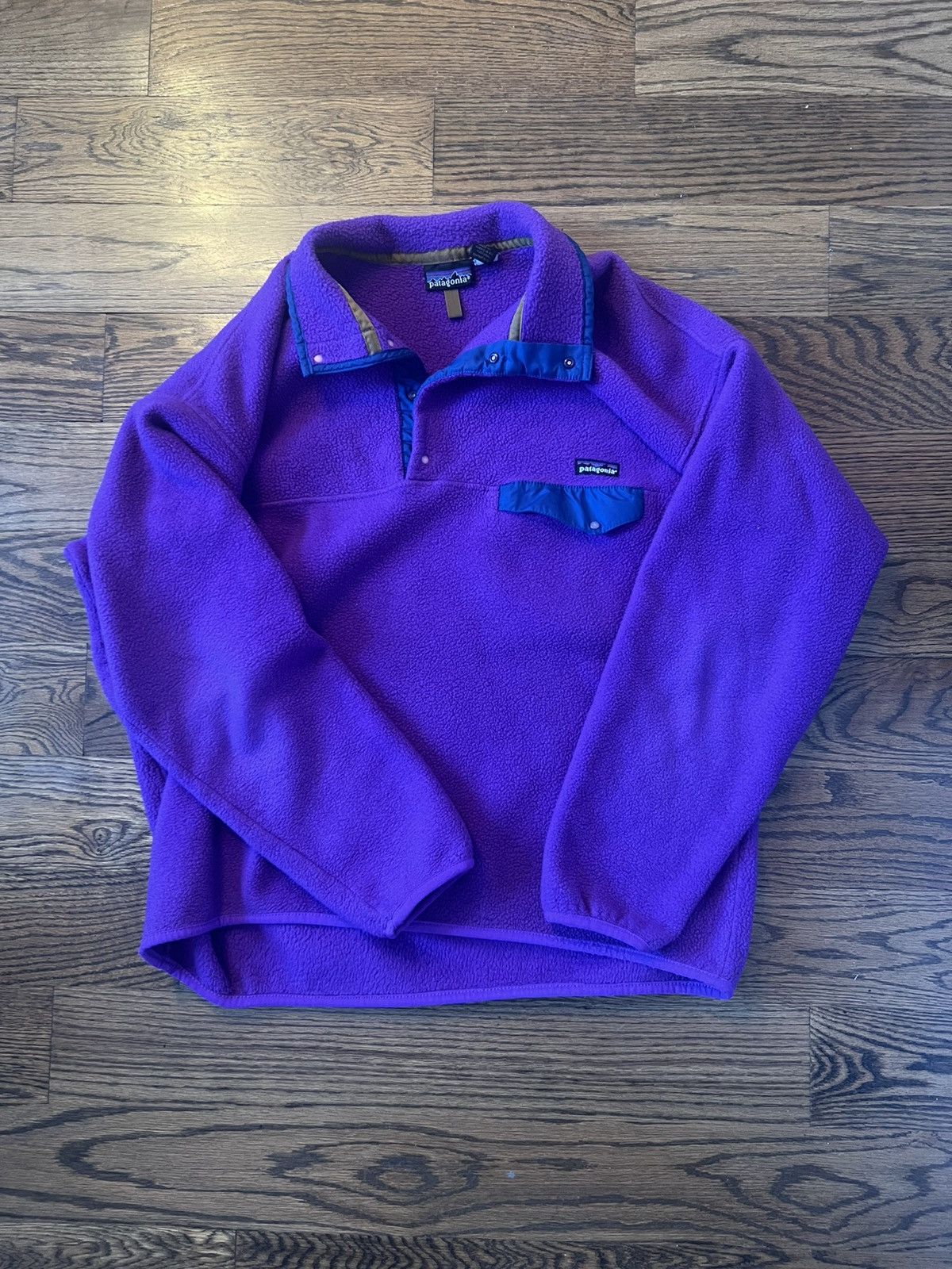 Patagonia RARE Grape Snap-T Pullover Size US XL / EU 56 / 4 - 1 Thumbnail
