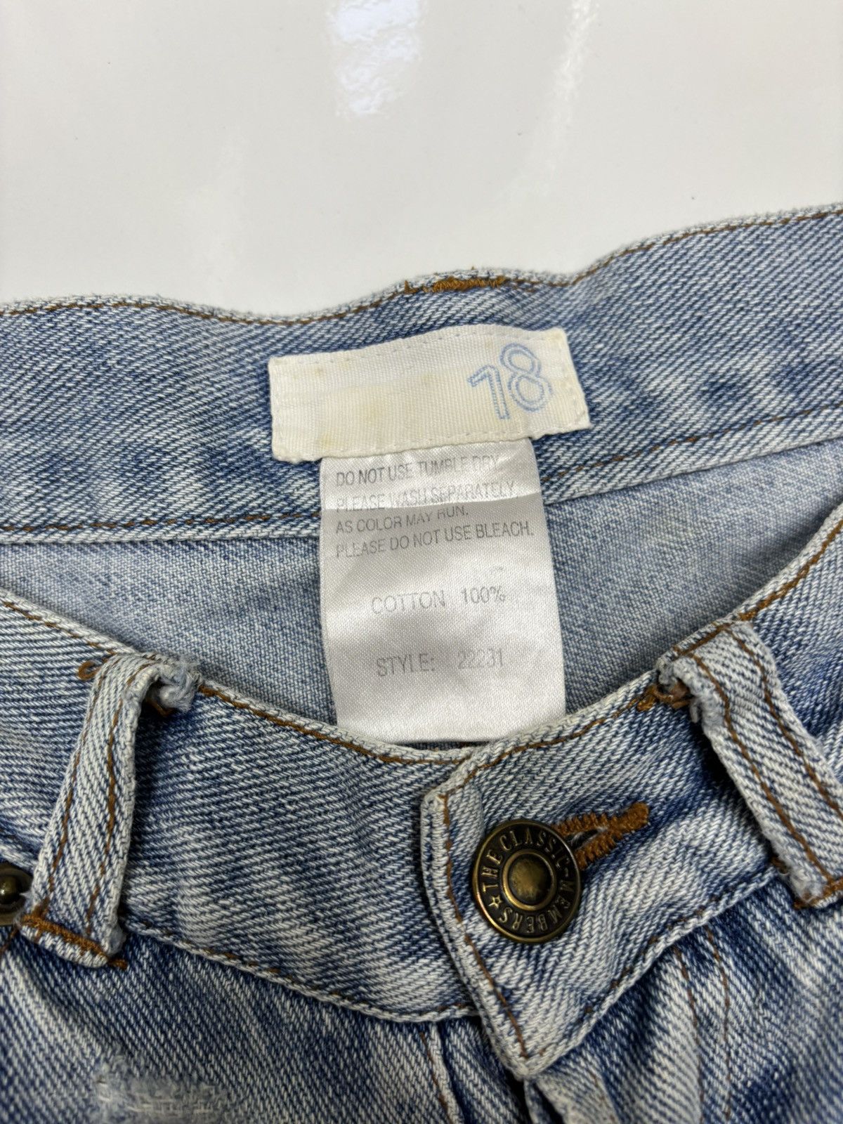 Kapital Love Peace Sashiko Boro Distressed Jeans Size 27" / US 4 / IT 40 - 9 Thumbnail
