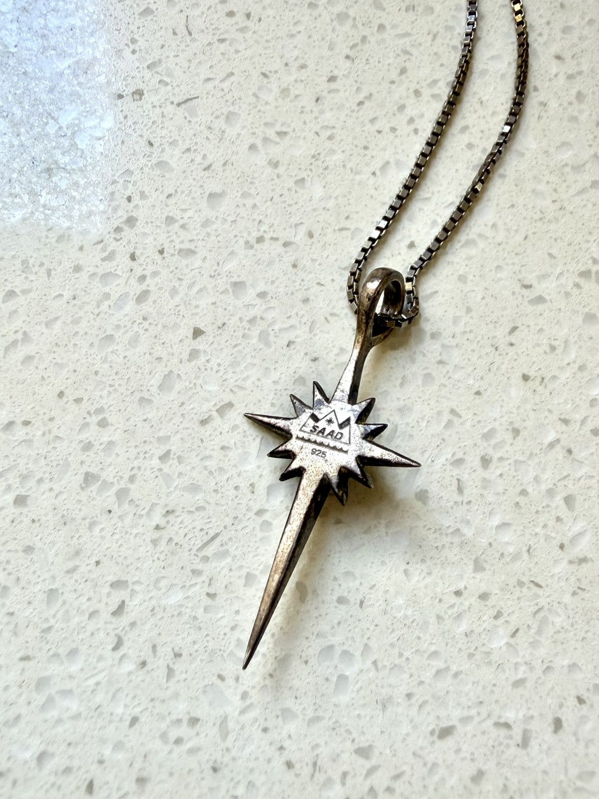 Sterling Silver SAAD .925 silver necklace pendant Size ONE SIZE - 2 Thumbnail