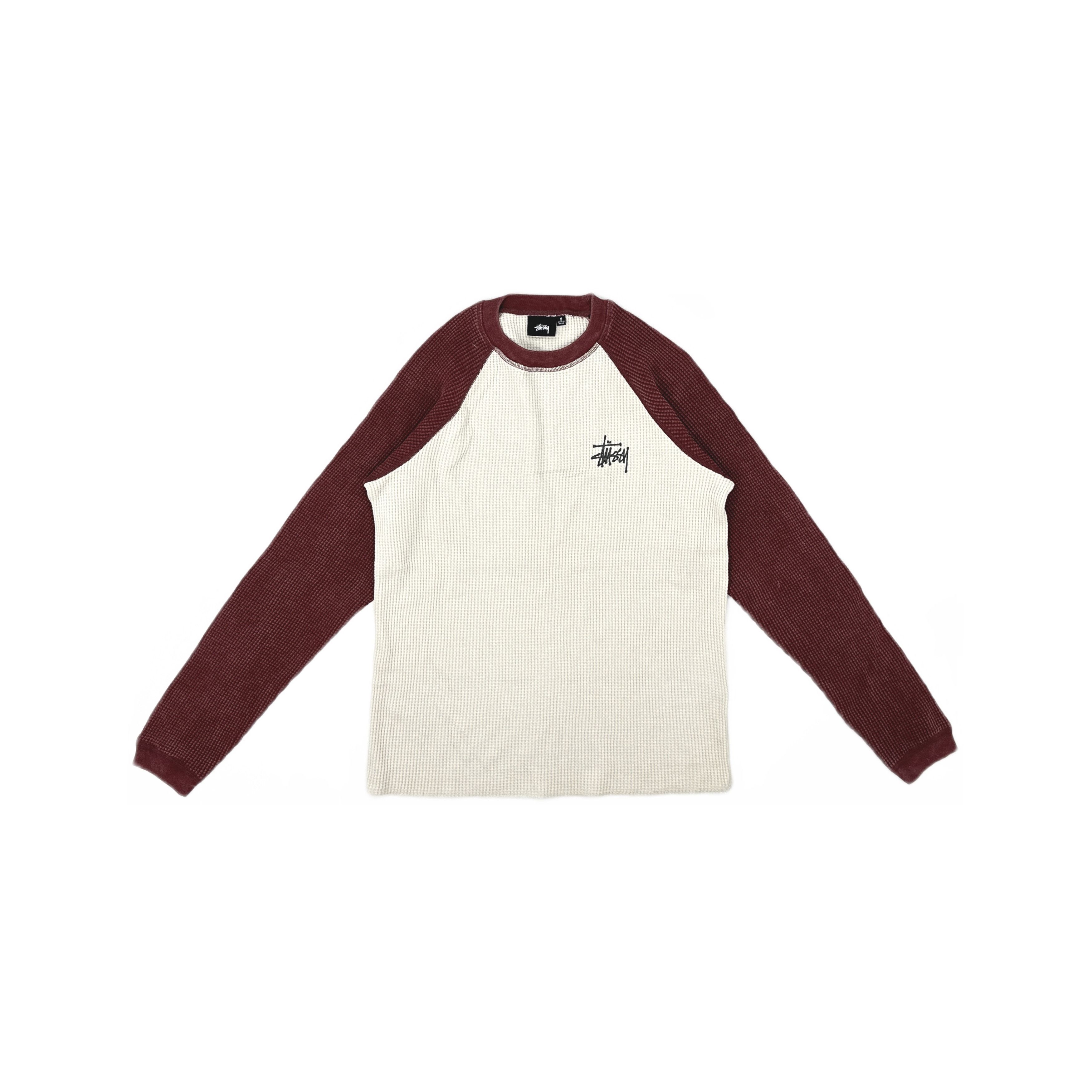Stussy Stussy Two Tone Thermal Long Sleeve T-Shirt Size S Size US S / EU 44-46 / 1 - 1 Thumbnail