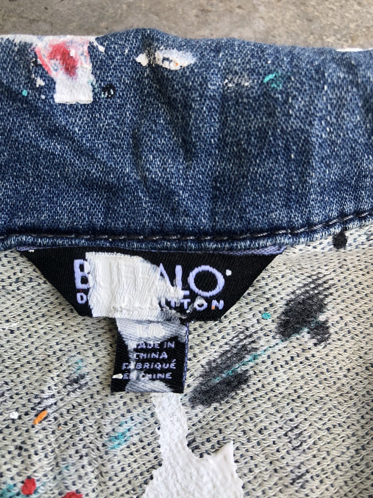 Buffalo David Bitton 💥RARE💥Vintage Buffalo David Bitton Paint Splash Denim Jacket Size US M / EU 48-50 / 2 - 8 Thumbnail