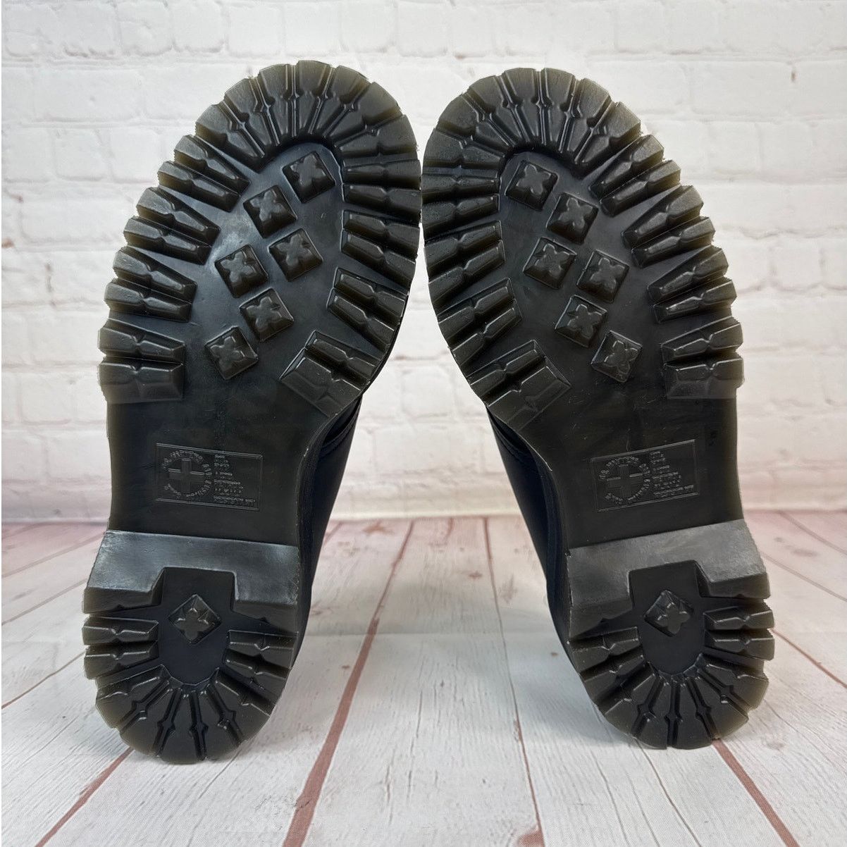 Dr. Martens 1461 Lace Up Quad Heart Leather Platform Shoes