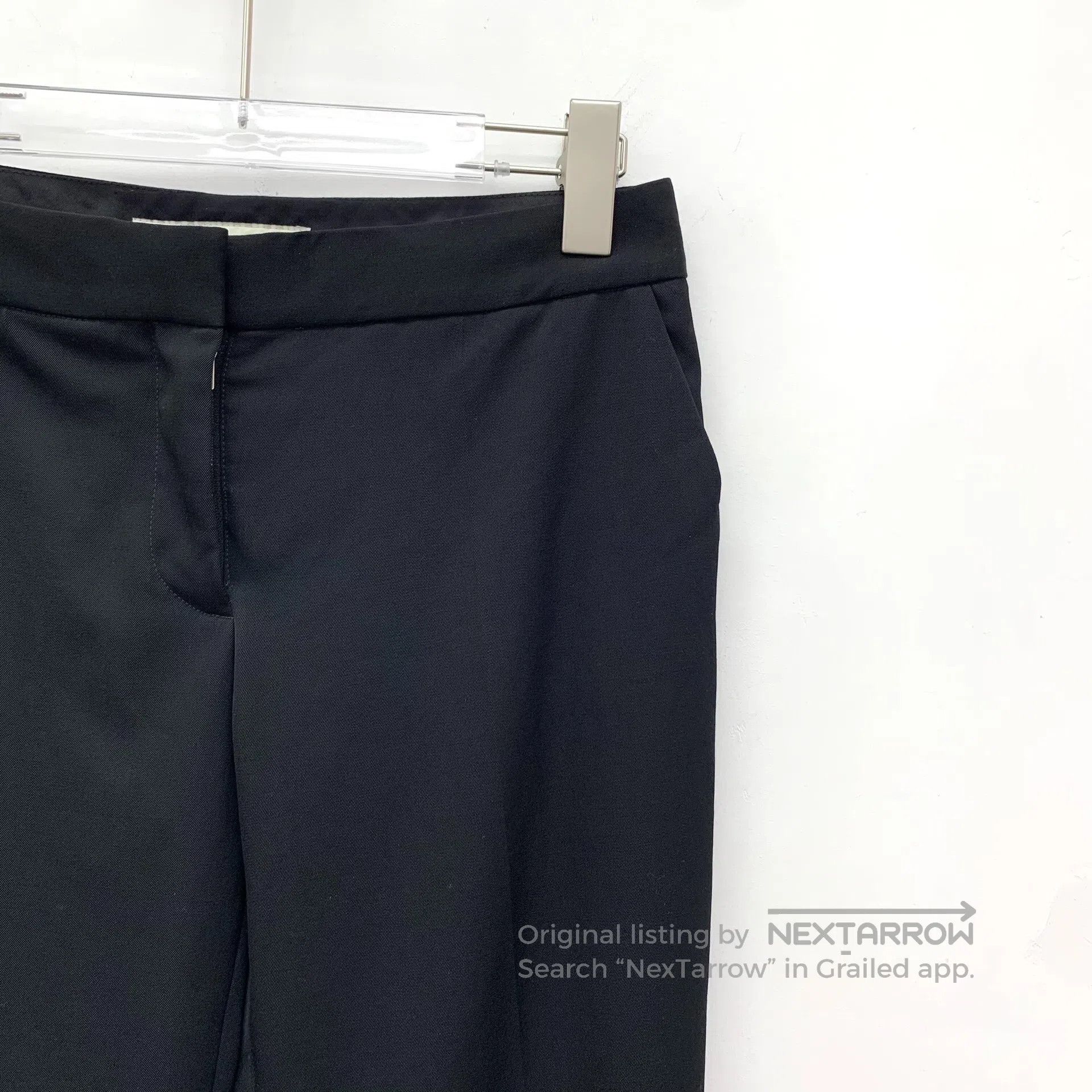 Stella McCartney Stella McCartney size M Black flare wool tailored long tro Size US 27 - 3 Thumbnail