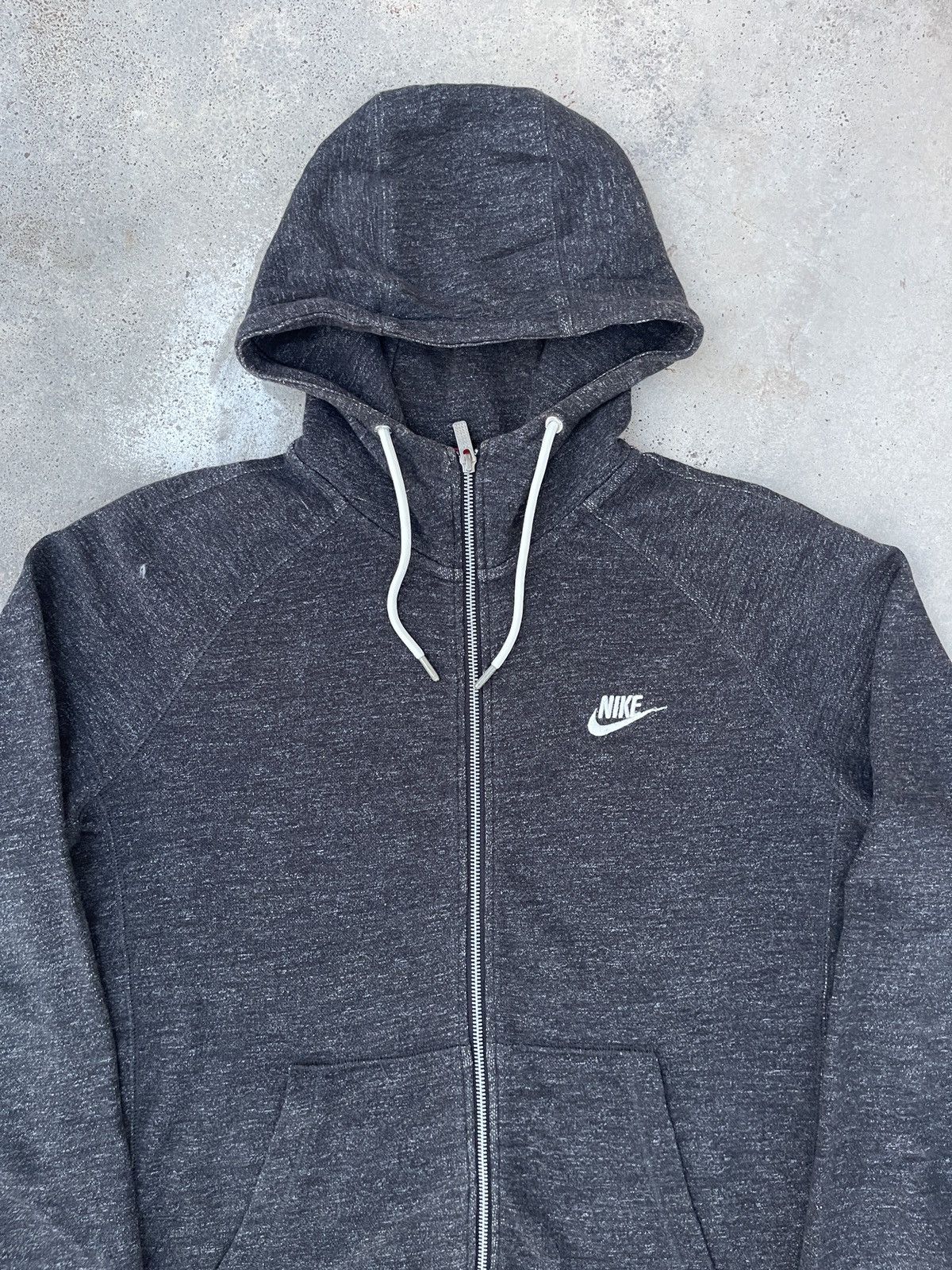 Nike Distressed Nike Zip Up Hoodie Size US L / EU 52-54 / 3 - 2 Thumbnail