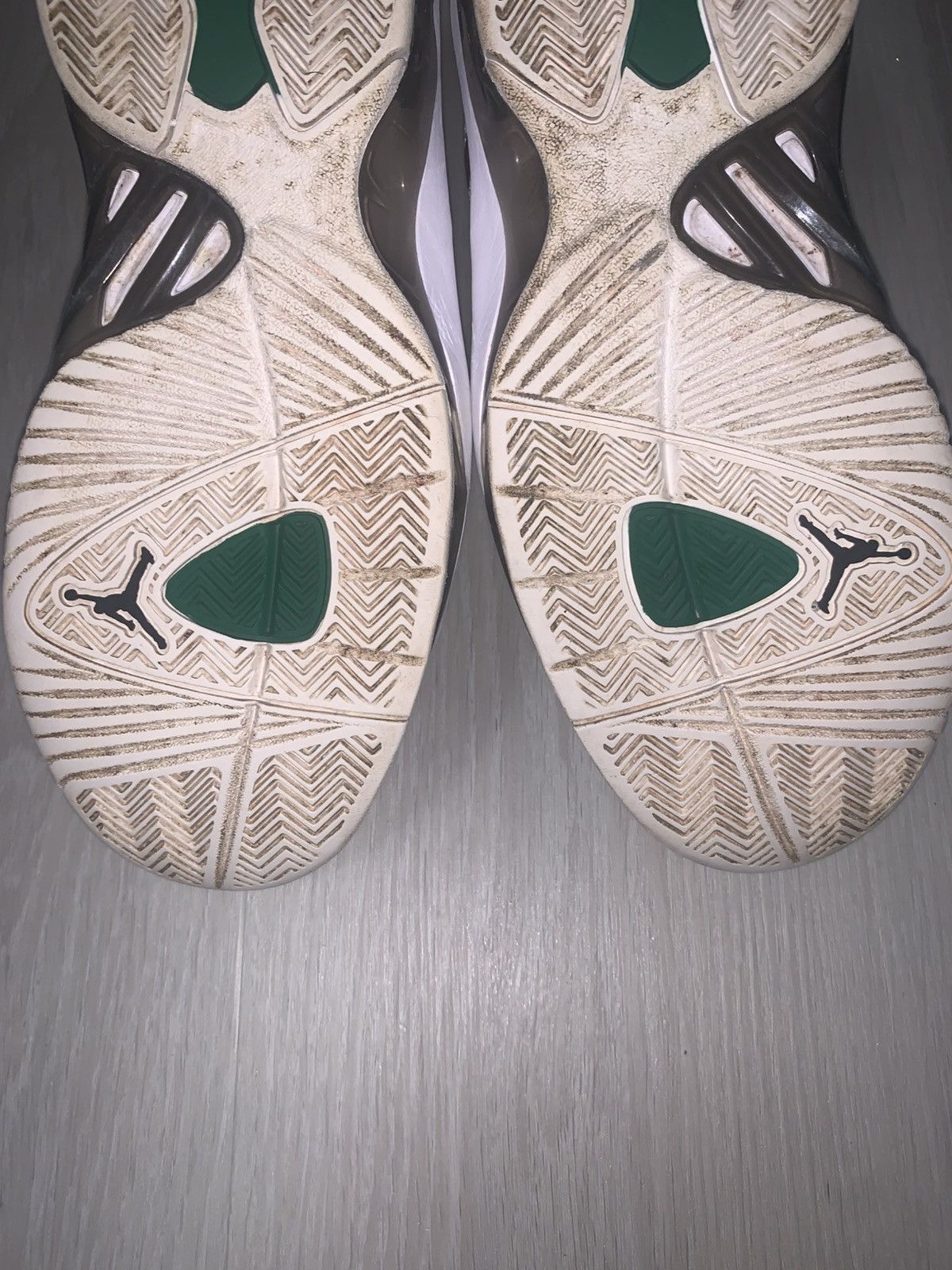 Jordan Brand × Nike Nike Air Jordan MELO M8 Advance Metallic GreenRed 542240-084 Size US 8 / EU 41 - 12 Thumbnail