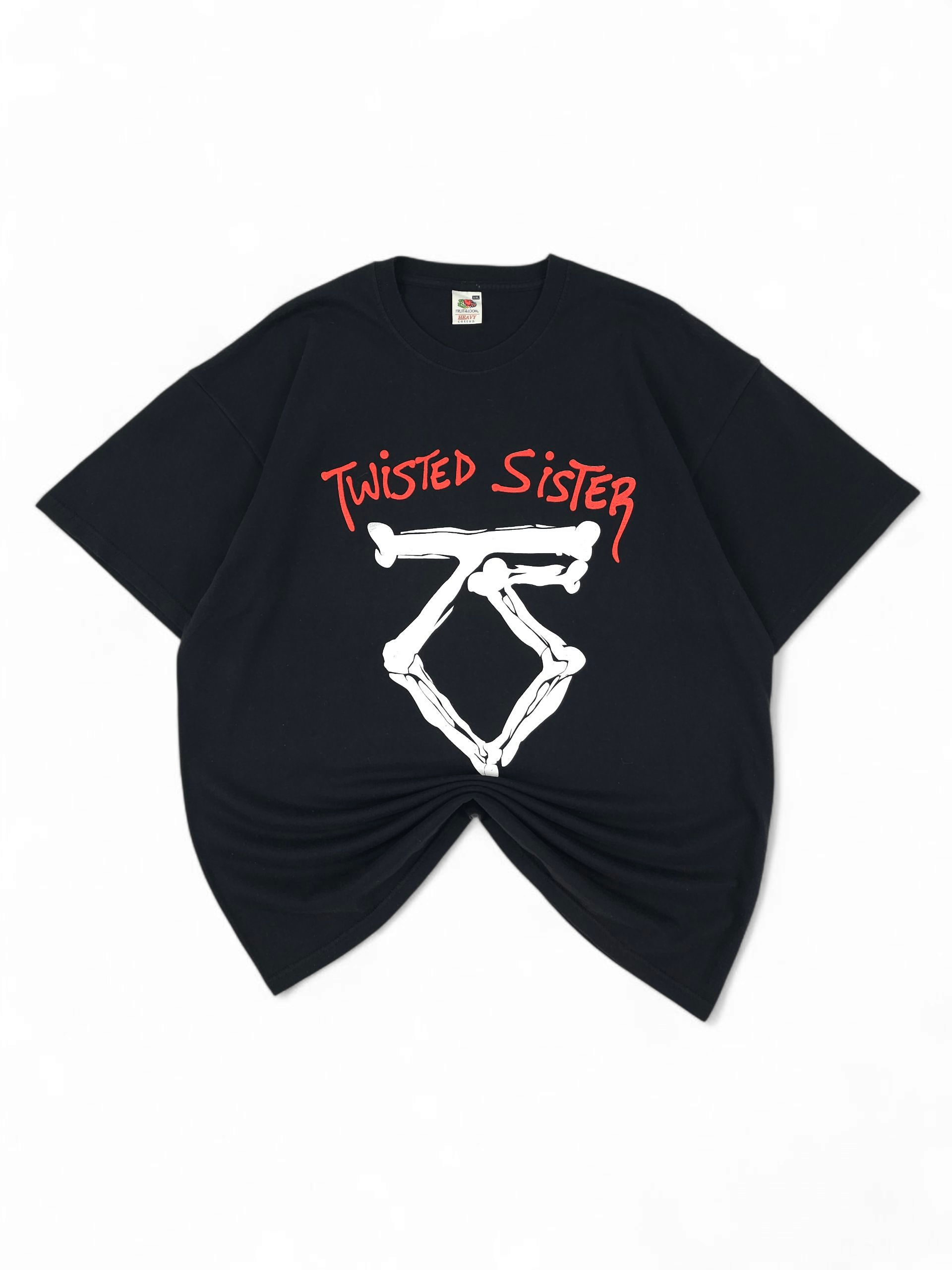 💎 90's Twisted Sister Metal Band Graphic Black T-shirt Tee