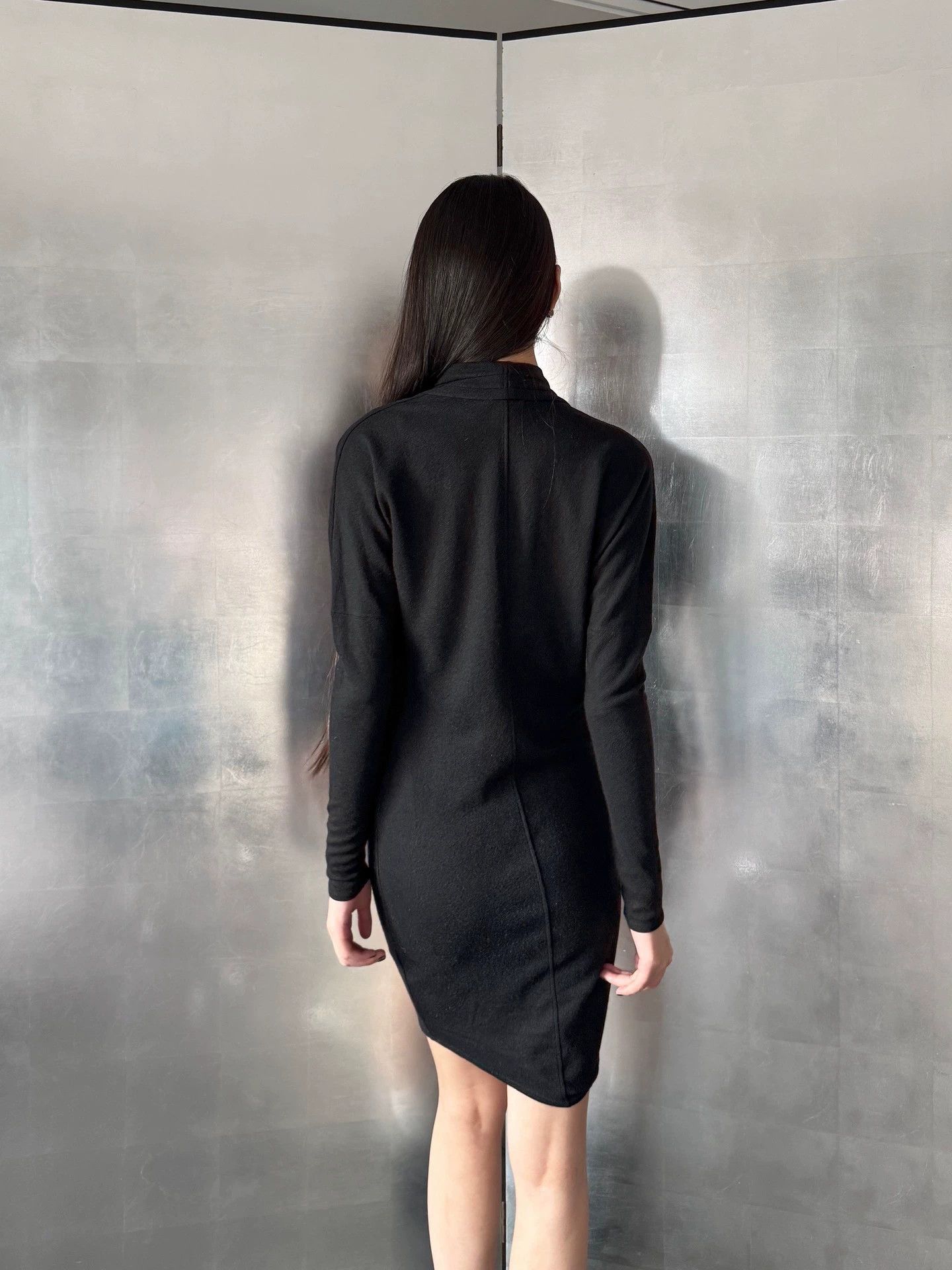 Helmut Lang Helmut Lang Vintage Wool Turtleneck Batwing Dress Size P Size M / US 6-8 / IT 42-44 - 6 Thumbnail