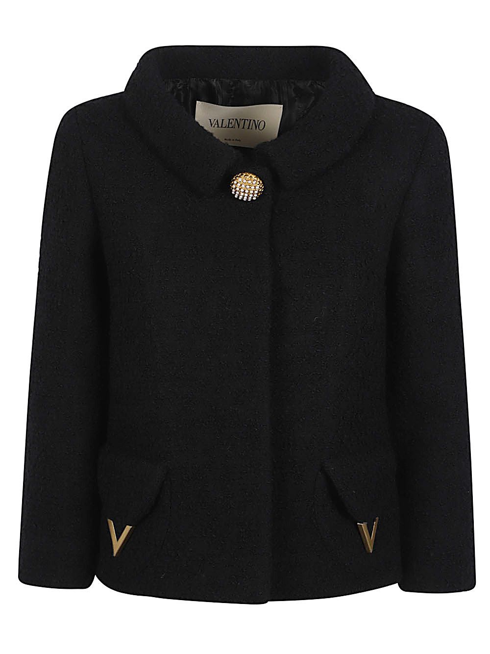 Valentino VLOGO SIGNATURE WOOL JACKET Size M / US 6-8 / IT 42-44 - 1 Thumbnail