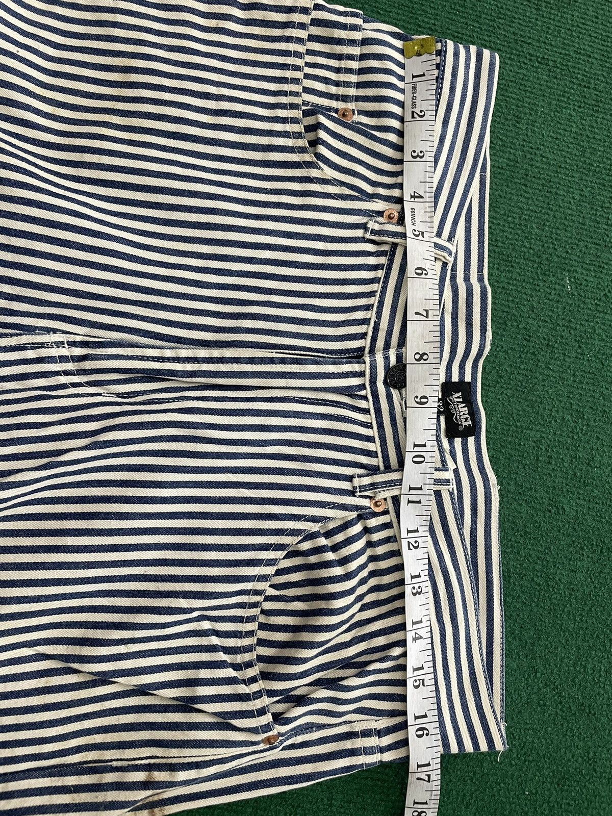 X-LARGE Vintage X Large Hickory Stripes Carpenter Pants Size US 33 - 10 Thumbnail