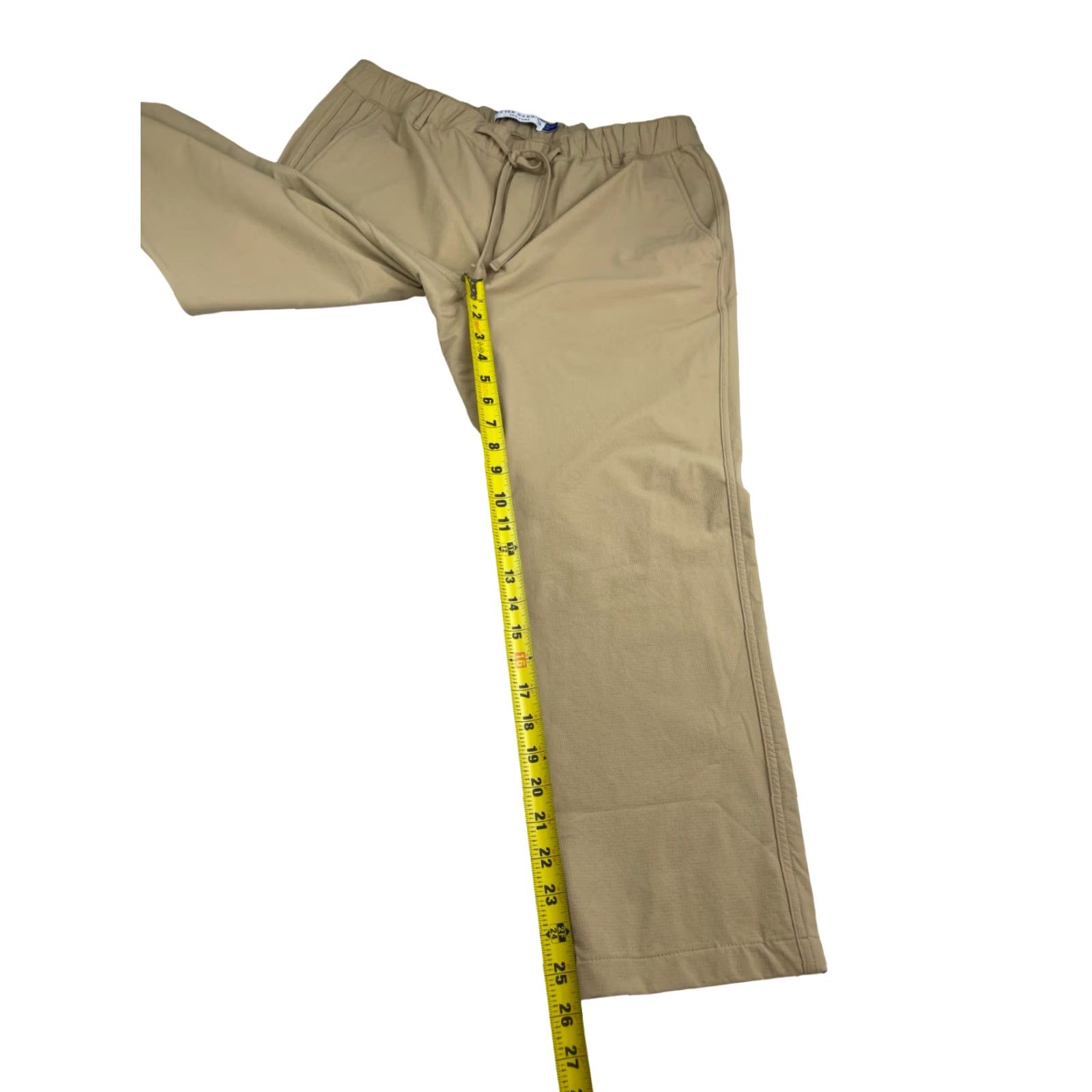 Tommy Bahama Peter Manning NYC Men's Drawstring Ripstop Performance Pants Khaki/Tan 36x26 Size US 36 / EU 52 - 7 Thumbnail