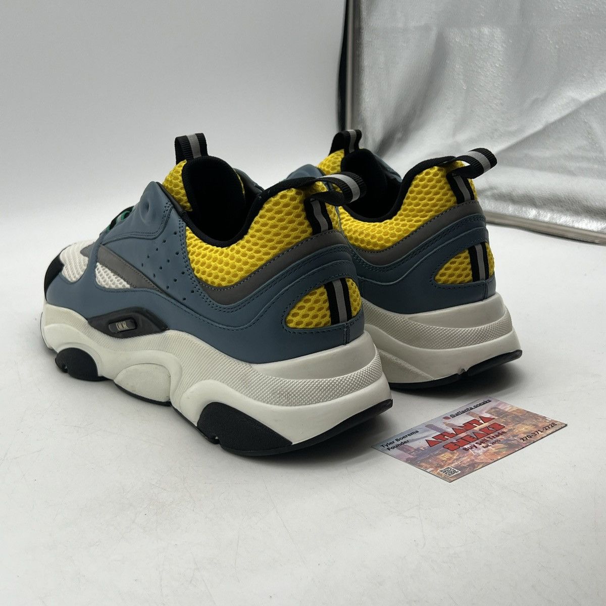 Dior Dior B22 Reflective Sneaker White Yellow Size US 10 / EU 43 - 4 Thumbnail