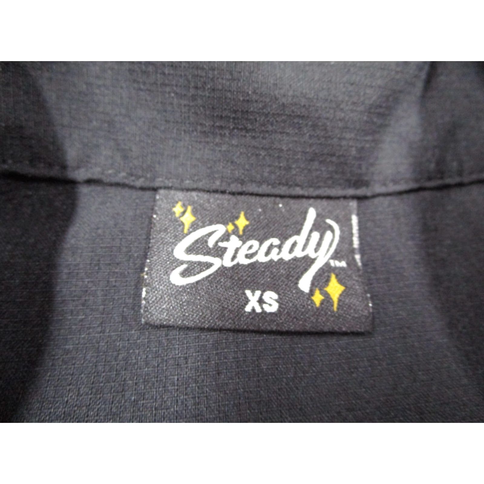 Vintage Steady Shirt Mens XS Black Red Tiki Embroidered Made in USA Camp Collar Bowling Size US XS / EU 42 / 0 - 2 Thumbnail