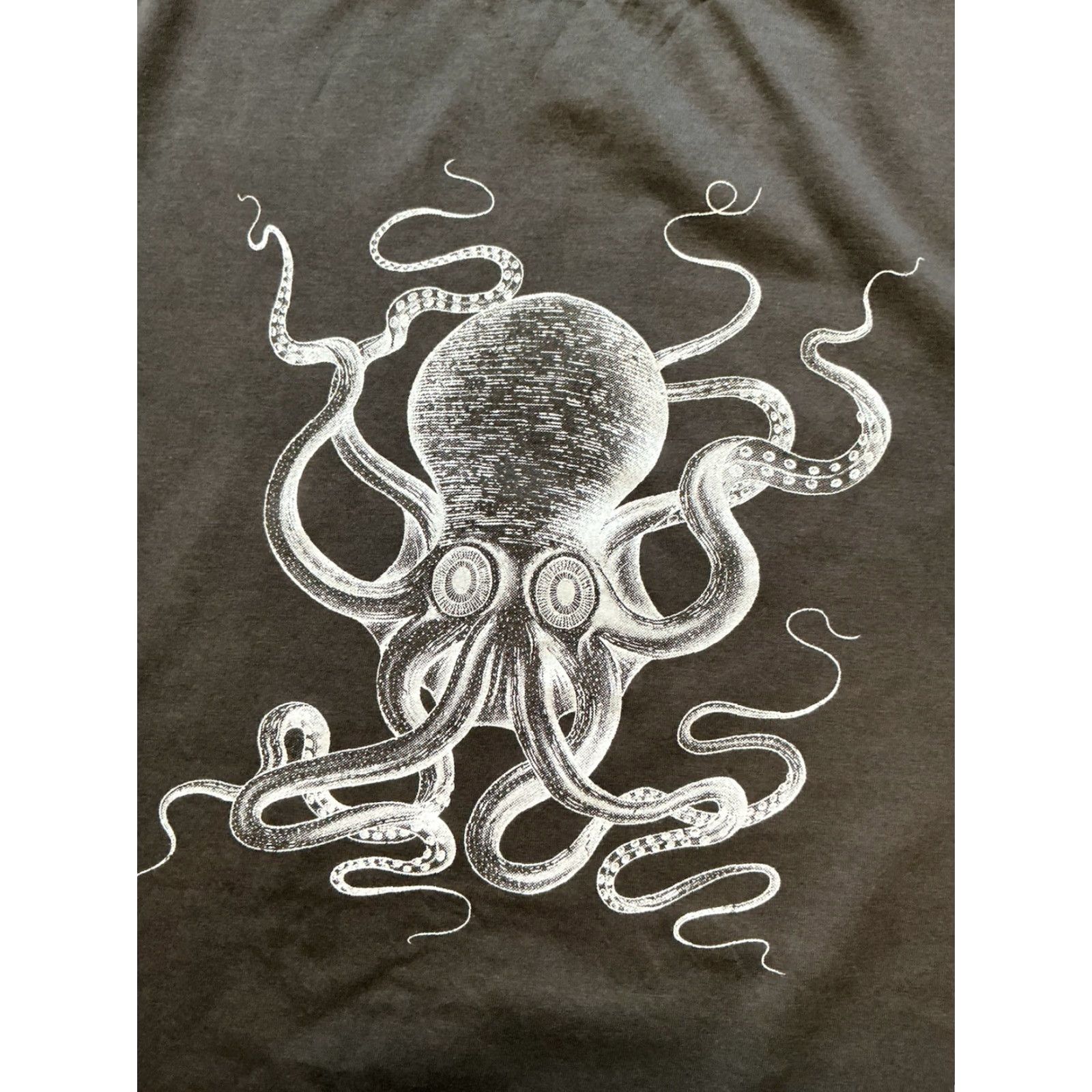 Vintage VINTAGE PK Porthcurno Museum Global Communications Electric Octopus Graphic T-Shirt Sz.L Mens Gray L Earth Positive Shirt Size US L / EU 52-54 / 3 - 5 Thumbnail